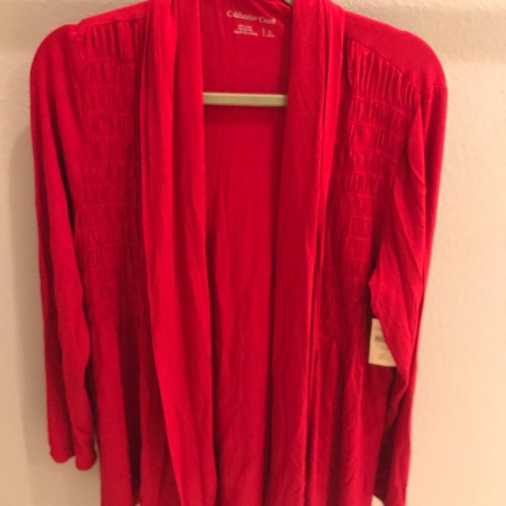 New Cold Water Creek Yoke Cardigan